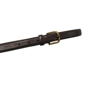 Neil Martin Mens Dark Brown Genuine Leather Belt Solid Brass Buckle 34/35‎